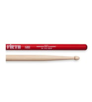 Vic Firth V7AVG American Classic 7A Vic Grip Baget (Profesyonel) Kırmızı Kaymaz Kaplama (Vic Grip), İnce 7A Profil, Caz ve Hafif Müzik Tarzları İçin Üstün Kontrol