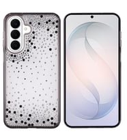 Galaxy S26 Kılıf Airbag Tasarımlı Damla Taşlı Şeffaf Pera Silikon Kılıf