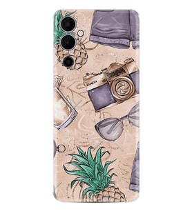 Tecno Pova Neo 2 Kılıf Resimli Desenli Baskılı Silikon Ananas Camera Glass 1357
