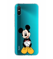 Xiaomi Redmi 9A Uyumlu Kapak Mickey Mouse Tasarımlı Şeffaf Silikon Kılıf