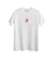  Animal Çerçeve Dijital Baskılı Çocuk Beyaz Tshirt