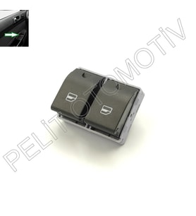Polo Polo (2002-2010) Sol İkili Arka Cam Açma Düğmesi 6Q0959858A