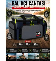 Fish Bull Cepli Balıkçı Çantası Gri renk
