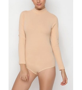 Nbb Bayan Uzun Kollu Boğazlı Çıtçıtlı Body 2960