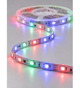 2835 RGB Şerit LED 5 Metre 54 LED/M Uzaktan Kumandalı Renkli Dekorasyon Işığı