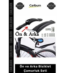 #Bisiklet Siyah Esnek Plastik Şehir Yol Bisikleti Jant Uyumlu Ön Arka Bisiklet Çamurluk Seti