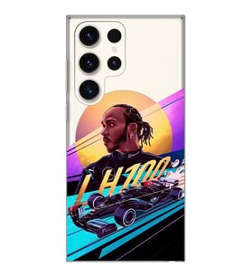 Samsung Galaxy S23 ULTRA Uyumlu Lewis Hamilton Tasarımlı Şeffaf Telefon Kılıfı