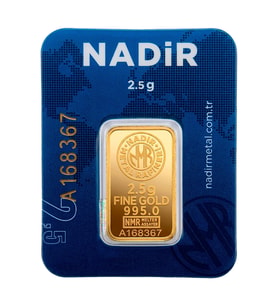 Nadir Gold 24 Ayar 2,5 Gram Külçe Altın