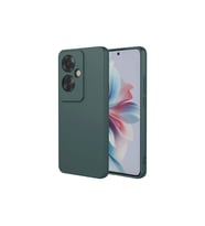 Oppo Reno 11f Kılıf First Silikon - Koyu Yeşil