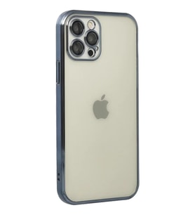 Newface iPhone 12 Pro Kılıf Razer Lensli Silikon - Lacivert