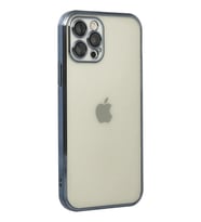 Newface iPhone 12 Pro Kılıf Razer Lensli Silikon - Lacivert