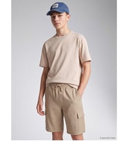 LCW Kids Bej Beli Lastikli Erkek Çocuk Kargo Şort