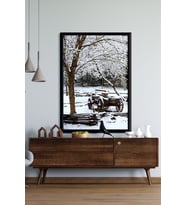 Çerçeveli Tablo Modern Sanatsal Çerçeveler Dekorasyon Ev Dekoru Tekli Çerçeve ÖZC-92 (Siyah)