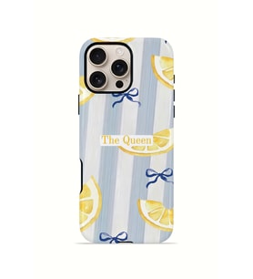 iPhone 16 Pro Max Vorian Çift Katmanlı Kılıf Queen Lemon Bow