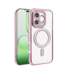 Northcity Huawei Honor 600 Lite Joke Simli Magneticsafe Kılıf - Pembe