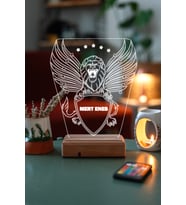 Kişiye Özel Kanatlı Aslan Hediyelik 3D Led Dekoratif Lamba