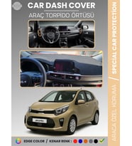 KIA PICANTO (2017-2023) Torpido Örtüsü Panel Koruma Torpido Koruma Tam Uyum Çatlamayı Önler Kaymaz