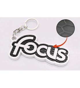 Focus Tasarım 3D Baskı Anahtarlık – Petek Desenli Araba Anahtarlığı, Şık Oto Aksesuar