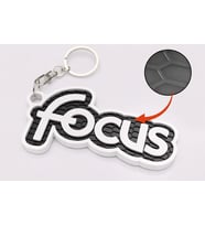 Focus Tasarım 3D Baskı Anahtarlık – Petek Desenli Araba Anahtarlığı, Şık Oto Aksesuar