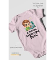 Amcamı Aratmayın Bana! Kısa Kollu Bebek Body %100 Pamuk
