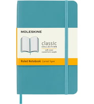 Moleskine Çizgili Mercan Mavisi Defter Cep Boy Yumuşak Kapak