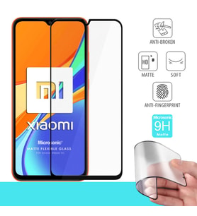 Microsonic Xiaomi Redmi 10A Seramik Matte Flexible Ekran Koruyucu Siyah