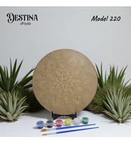 Destina Ahşap Mandala Boyama Seti- Ahşap Boyama- Model 220