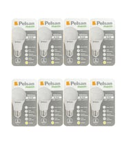 (8 Adet) Pelsan 8,5W 2700K (Sarı Işık) E27 Duylu (Kalın Duy) Led Ampul