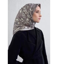 Twill İpek Eşarp -2025/2026 -94162D (Krem)