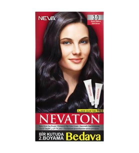 Nevaton Kalıcı Krem Saç Boyası 3.0 Koyu Kahve