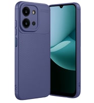 Xiaomi Redmi 15C 4G Kılıf Karbon Silikon Case Kapak (5G YURTDIŞICİHAZA UYGUN DEĞ (Lacivert)