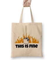 This Is Fine 02 Bez Çanta Uzun Saplı