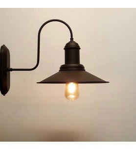 RİOLİGHT RETRO SİYAH METAL APLİK (Siyah - Beyaz)