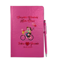 Sevgililer Gününe Özel Pembe Defter Kalem & Hediye Seti 31