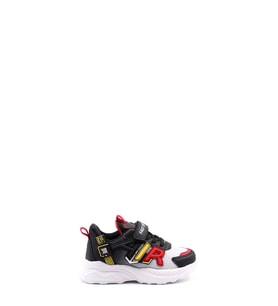 Unisex Çocuk Sneaker Ayakkabı 615XCA080 (Siyah-Kırmızı)