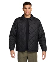 Nike Therma Fit Synthetic Fill Loose Fit Mens Jacket Sentetik Dolgu Bol Kesim Çıtçıt Kapama Erkek Mont Siyah