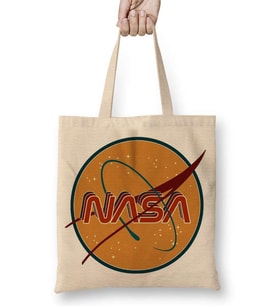 NASA 70s RETRO Bez Çanta Uzun Saplı