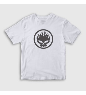 Presmono Unisex Çocuk Beyaz Logo The Offspring T-Shirt 177449tt (Beyaz)