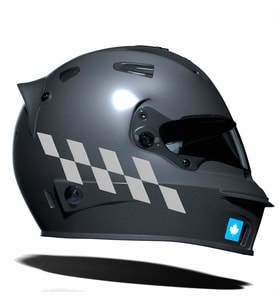Yaldızlı Gümüş Damalı Kask Motosiklet Sticker Takımı Çınar Extreme