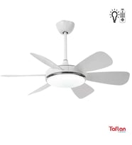 Kaşkar-Taflan F6661 Beyaz Lambalı Tavan Vantilatörü