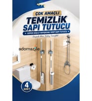 Çok Amaçlı Temizlik Sapı Tutucu, Yapışkanlı Duvar Askısı