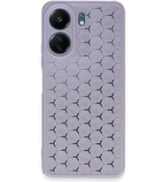 Newface Xiaomi Redmi 13C Kılıf Petek Silikon Kapak - Lila