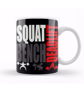 Squat Bench Deadlift Powerlifting Bodybuilding 01 Kupa Bardak Porselen
