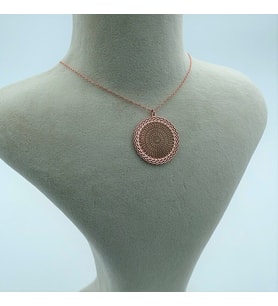 Kişiye Özel 925 Ayar Gümüş Tasarım Allah'ın 99 İsmi Kolye (Rose)