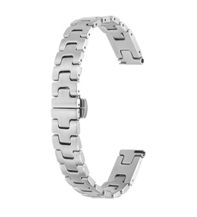 Apple Watch 44mm Kordon Metal İnce Strap Kayış 150 (Gümüş)
