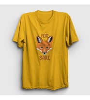Presmono Unisex Sarı For Fox Sake Tilki T-Shirt 400828tt (Sarı)