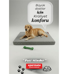 Yıkanabilir Büyük Irk Köpek Yatağı, Su İtici ve Fermuarlı Evcil Hayvan Yatağı