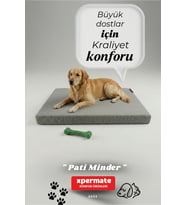 Yıkanabilir Büyük Irk Köpek Yatağı, Su İtici ve Fermuarlı Evcil Hayvan Yatağı