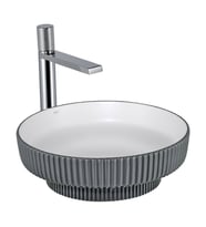 LENA TEZGAHÜSTÜ LAVABO (MAT GRİ-BEYAZ) E-W1501MGB