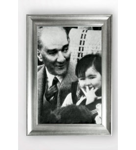 Gümüş Çerçeveli Atatürk Tablo cv1386